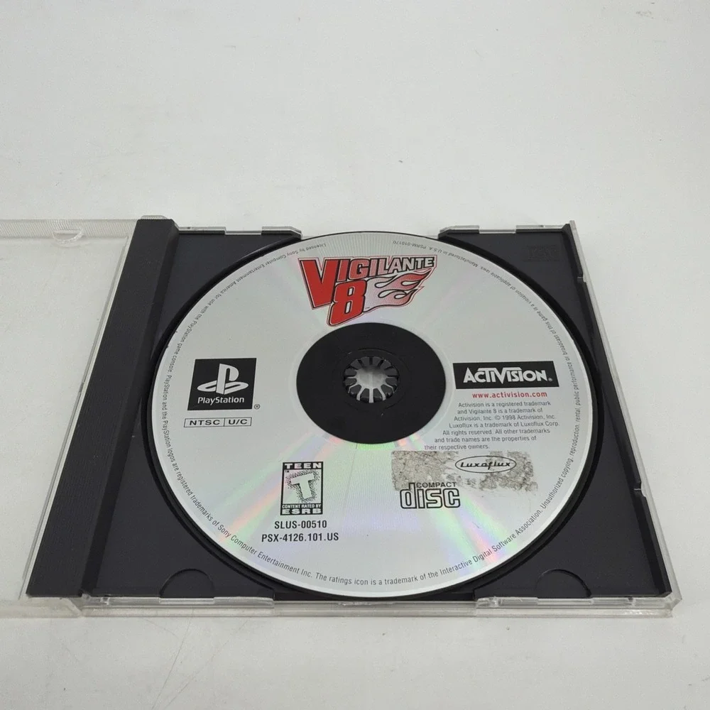 Vigilante 8 (Sony PlayStation 1, PS1) Tested Works Disc Only